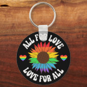 すべての人に対する愛のためにすべてのもの |ゲイプライド月 キーホルダー (裏面)