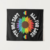 すべての人に対する愛のためにすべてのもの |ゲイプライド月 タペストリー (正面(横))