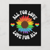 すべての人に対する愛のためにすべてのもの |ゲイプライド月 ポストカード (正面)