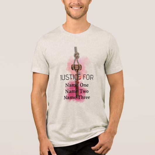 すべての人に対する正義 トライブレンドＴシャツ (正面)