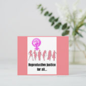 すべての人に対する生殖の正義 ポストカード (スタンド正面)