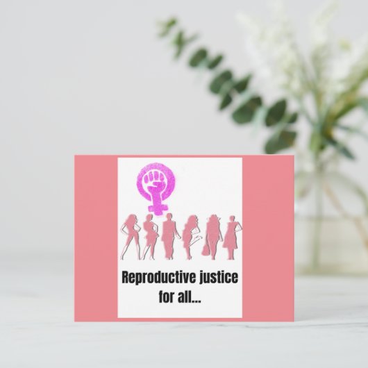 すべての人に対する生殖の正義 ポストカード (スタンド正面)