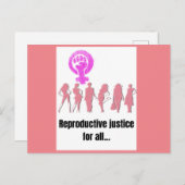 すべての人に対する生殖の正義 ポストカード (正面/裏面)