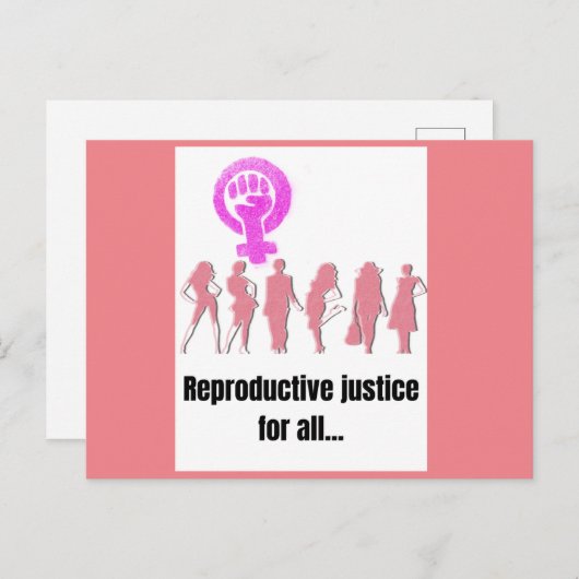 すべての人に対する生殖の正義 ポストカード (正面/裏面)
