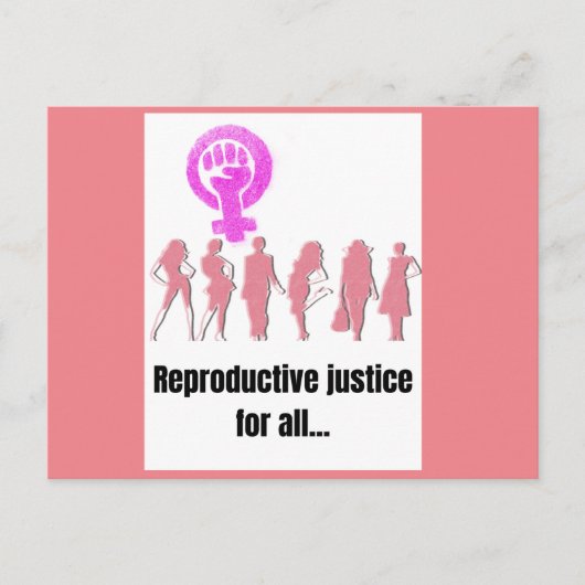 すべての人に対する生殖の正義 ポストカード (正面)