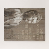 すべての人に愛を放射する仏やる気を起こさせる引用文 ジグソーパズル (横)