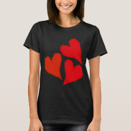 すべての人に愛tシャツの3赤いハート tシャツ