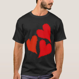 すべての人に愛tシャツの3赤いハート tシャツ