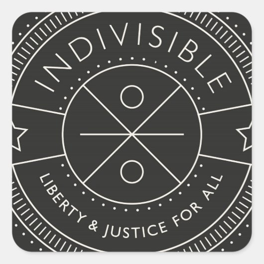 すべての人に自由と正義を与え、不可分な。 スクエアシール (正面)