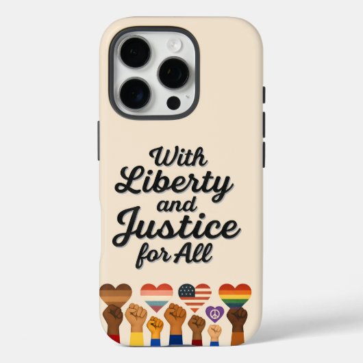 すべての人に自由と正義を 抗議の自由 Case-Mate iPhoneケース (裏面)