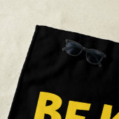 すべての人に親切である |名前の追加 ビーチタオル (インサイチュ)