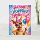 すべての人のためのカンガルーの誕生日カード カード (正面)