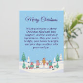 すべての人のためのクリスマスの喜び シーズンカード (スタンド正面)