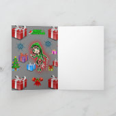 すべての人のためのクリスマスグリーティングカード シーズンカード (内部)