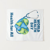 すべての人のための世界保健日健康 タペストリー (正面(横))