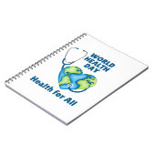 すべての人のための世界保健日健康 ノートブック (左側)