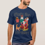 すべての人のための猫 サンタ 面白い クリスマス パジャマ  クリスマス Tシャツ<br><div class="desc">誰でも猫サンタ面白いクリスマスPJs  かわいい  クールTシャツ</div>