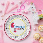 すべての人のための腎臓の健康どこでも紙プレート ペーパープレート (パーティー)