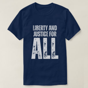 すべての人のための自由と正義デモ Tシャツ