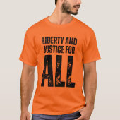 すべての人のための自由と正義デモ Tシャツ (正面)