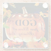 すべての人の流れから来た神賛美を賛美する ガラスコースター (裏面)