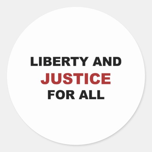 すべての人の自由と正義 ラウンドシール (正面)