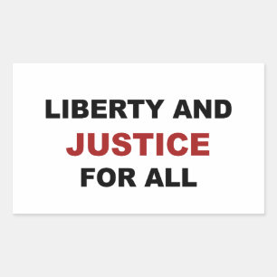 すべての人の自由と正義 長方形シール