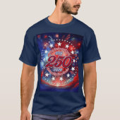 すべての人は創造される グラフィックス 花火 雲 Tシャツ (正面)