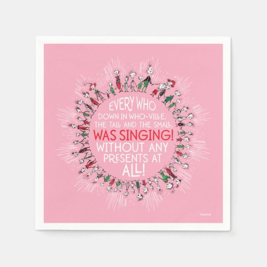 すべての人は誰でも誰でも スタンダードカクテルナプキン (正面)