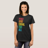 すべての人権ことわざFreedo Tシャツ (正面フル)