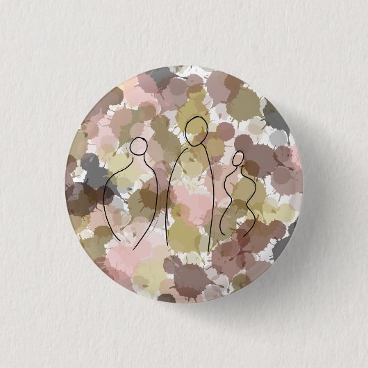 すべての人生の歩みの女性 缶バッジ (正面)