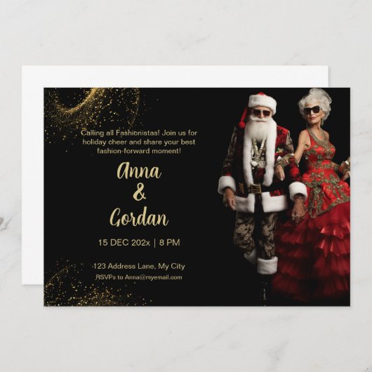 すべての休日のファッションを呼び出す! サンキューカード (正面/裏面)