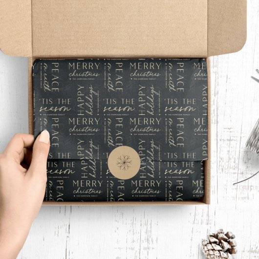 すべての休暇の願いパーソナライズされた 薄葉紙