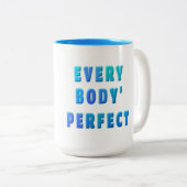 すべての体の完璧 ツートーンマグカップ (正面右)