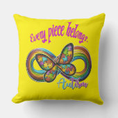 "すべての作品が属する – 自閉症パズル枕" クッション (正面)