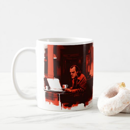 すべての作業とコーヒーマグなし コーヒーマグカップ (ドーナツ)