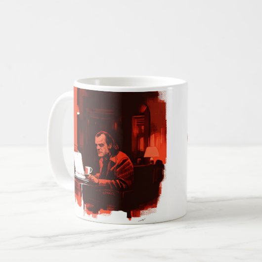 すべての作業とコーヒーマグなし コーヒーマグカップ (正面左)