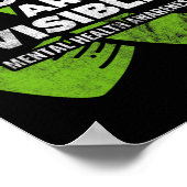 すべての傷が目に見えるメンタルヘルス認識度のPSY ポスター (角)