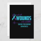 すべての傷が目に見える自殺予防とは限らない セーブザデート (正面/裏面)