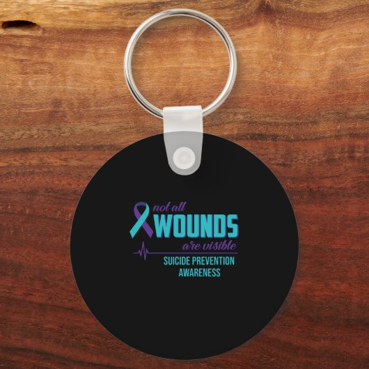 すべての傷が自殺の予防措置として見えるわけではない キーホルダー (正面)