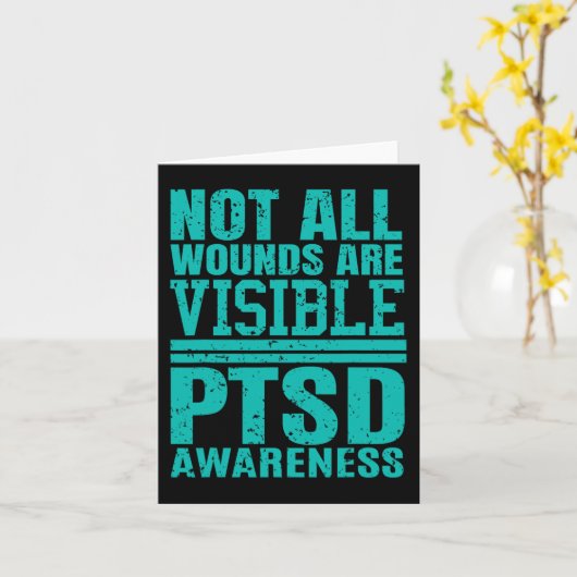 すべての傷が表示されない – Ptsd認識度 カード (黄色い花)