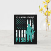 すべての傷が表示されない – PTSD認識度 カード (黄色い花)