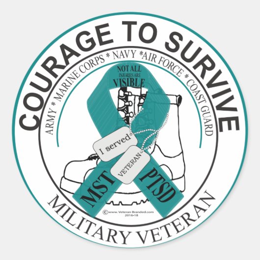 すべての傷が見えるわけではない ラウンドシール (正面)