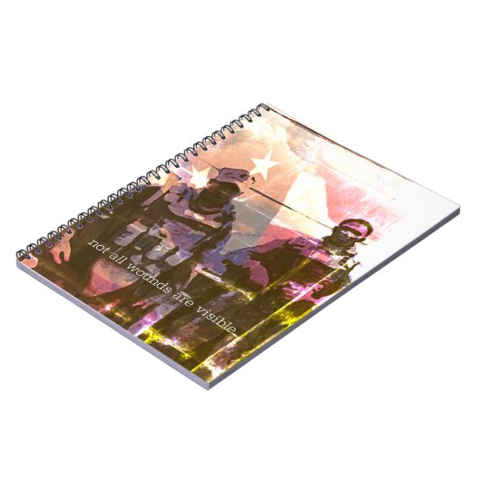 すべての傷が見えるPTSDスパイラルノートブックではない ノートブック (左側)