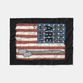 すべての傷が見えるPtsd引用文米国陸軍Vete フリースブランケット (正面(横))