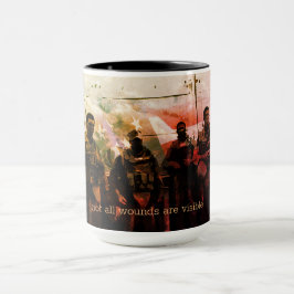 すべての傷が見えるPTSD認識度マグカップ マグカップ