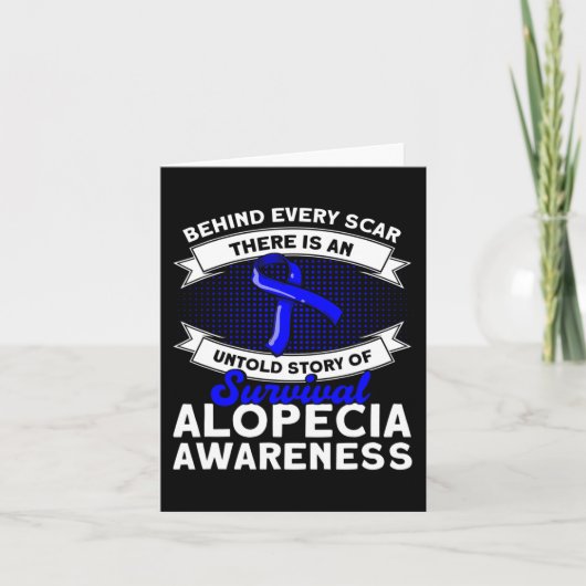 すべての傷跡の後ろに語らない物語のサポートAlopecia Aw カード (正面)