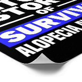 すべての傷跡の後ろに語らない物語のサポートAlopecia Aw ポスター (角)