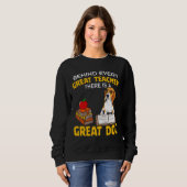 すべての先生の素晴らし背後にあるBeagle素晴らし スウェットシャツ (正面フル)