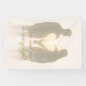 すべての光の中であなたと私 ロマンチック シャドウ アート バック 横断幕 (横)